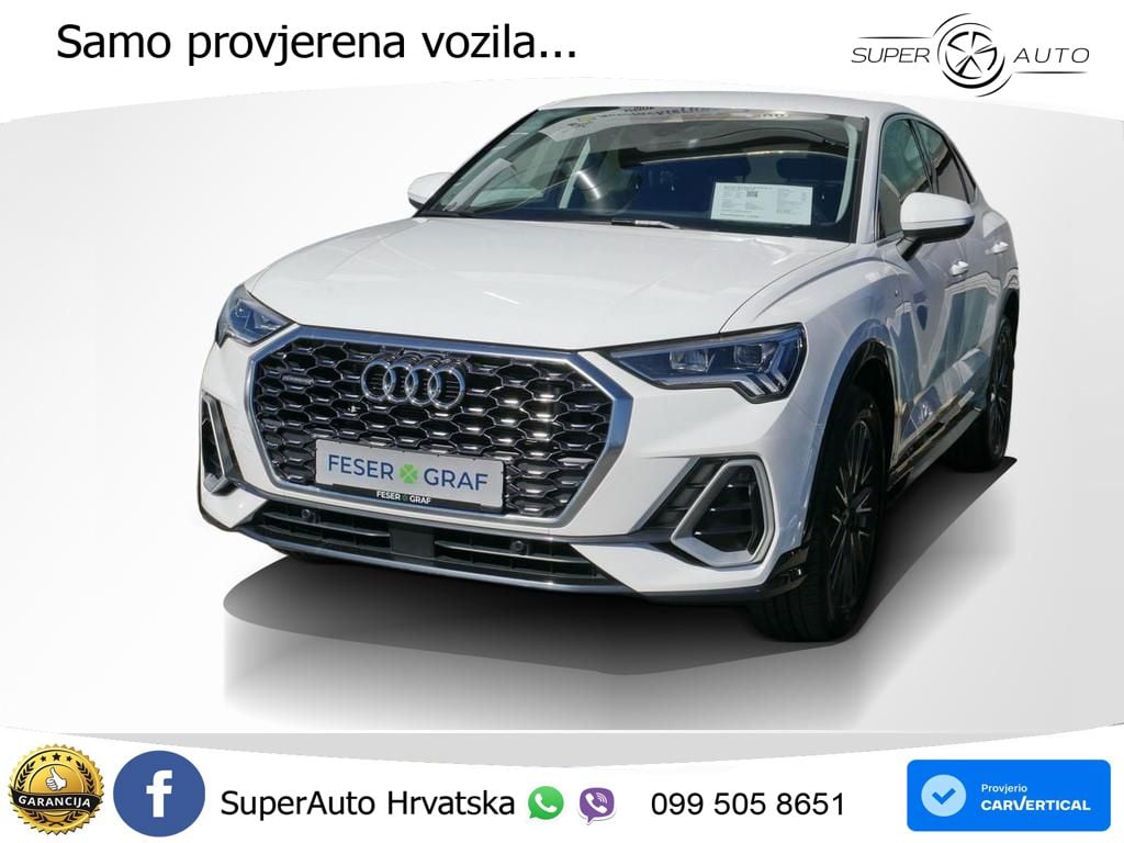 Audi Q3 Sportback 40 TFSI (190 KS) quattro S tronic S line LED+GR SJED+ACC
