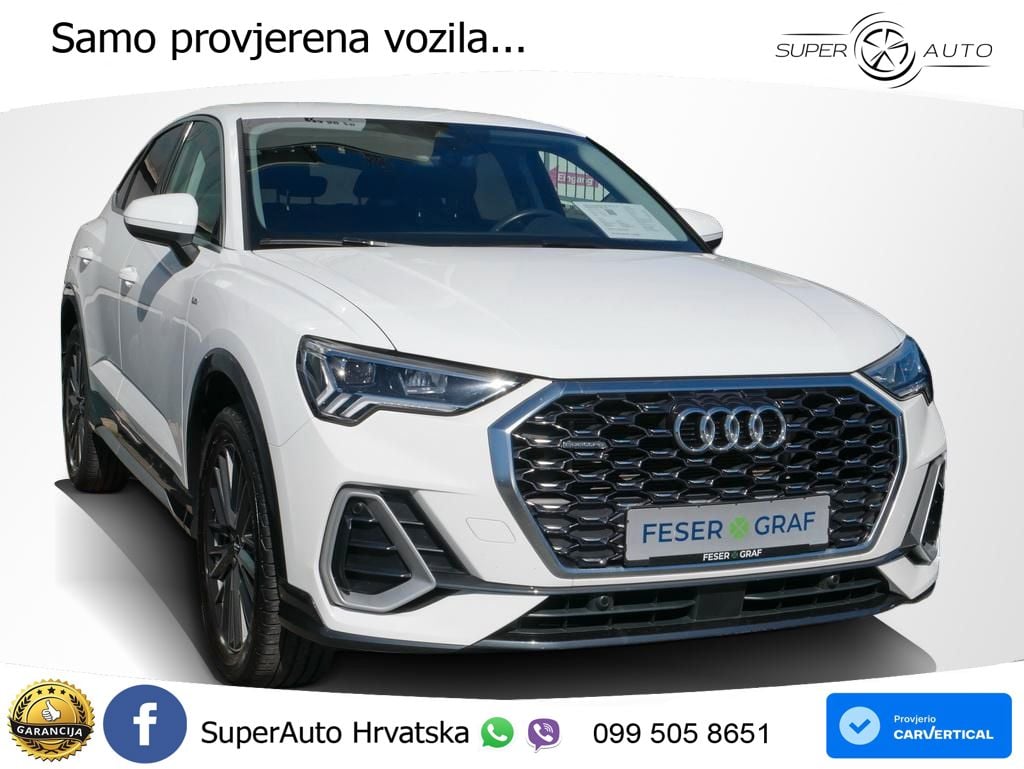 Audi Q3 Sportback 40 TFSI (190 KS) quattro S tronic S line LED+GR SJED+ACC