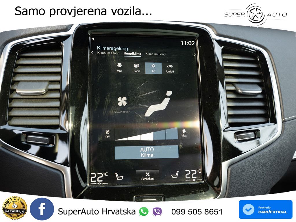 Volvo XC90 2.0 B5 Diesel AWD Automatic ZRAČNI+ACC+GR SJED+KAM+PANO