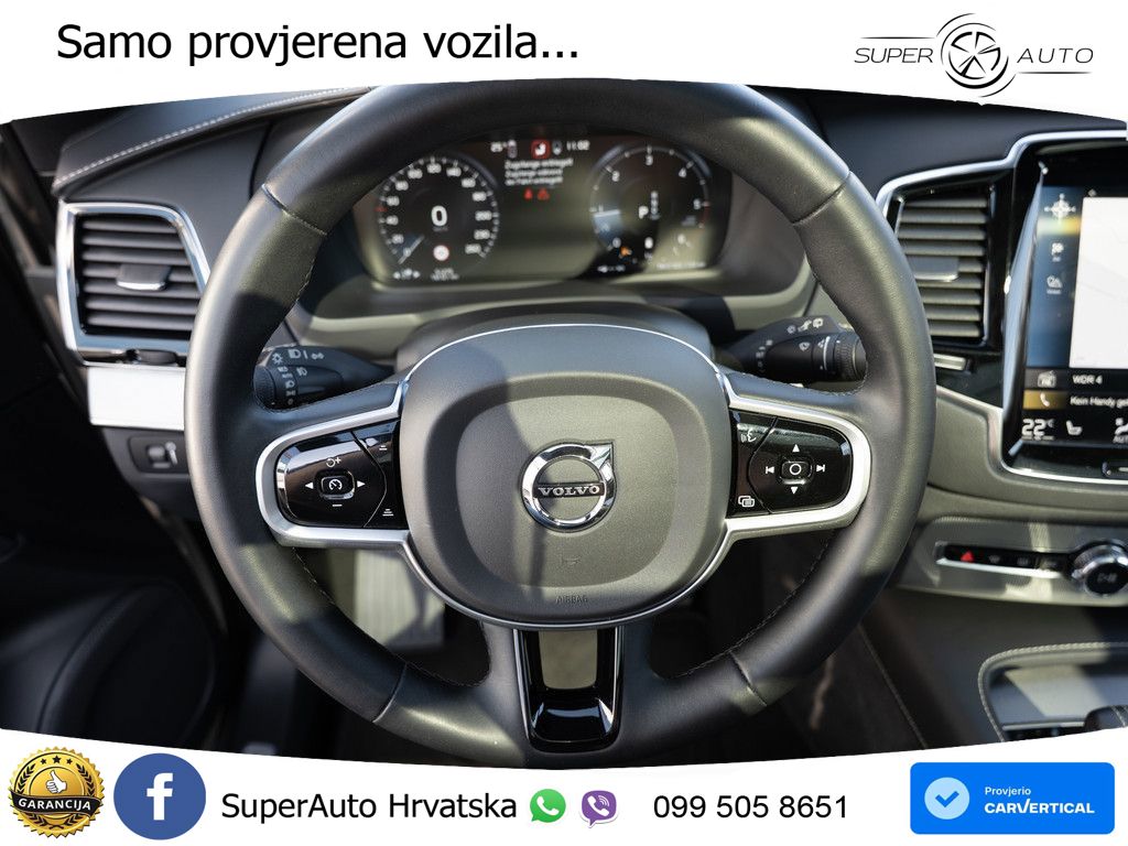 Volvo XC90 2.0 B5 Diesel AWD Automatic ZRAČNI+ACC+GR SJED+KAM+PANO