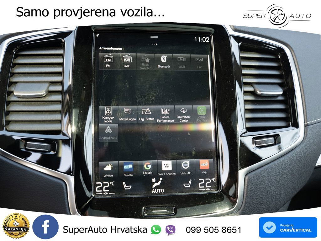 Volvo XC90 2.0 B5 Diesel AWD Automatic ZRAČNI+ACC+GR SJED+KAM+PANO