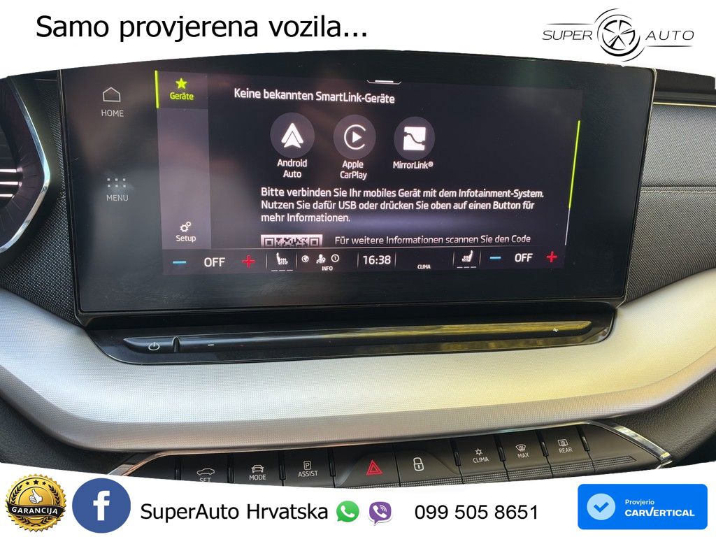 Škoda Octavia Combi 2.0 TDI (150 KS) DSG MATRIX+GR SJED+KAM