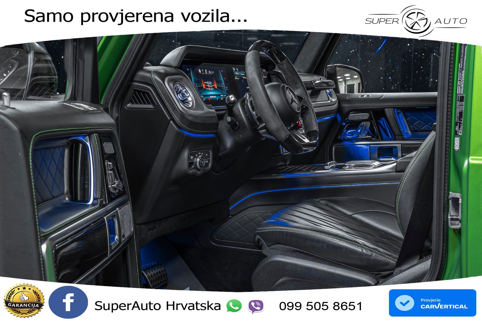 Mercedes AMG G 63 Long V8 (585 KS) 4MATIC 9G-TRONIC AMG SPEEDSHIFT TCT Superior LED+GR SJED+ACC