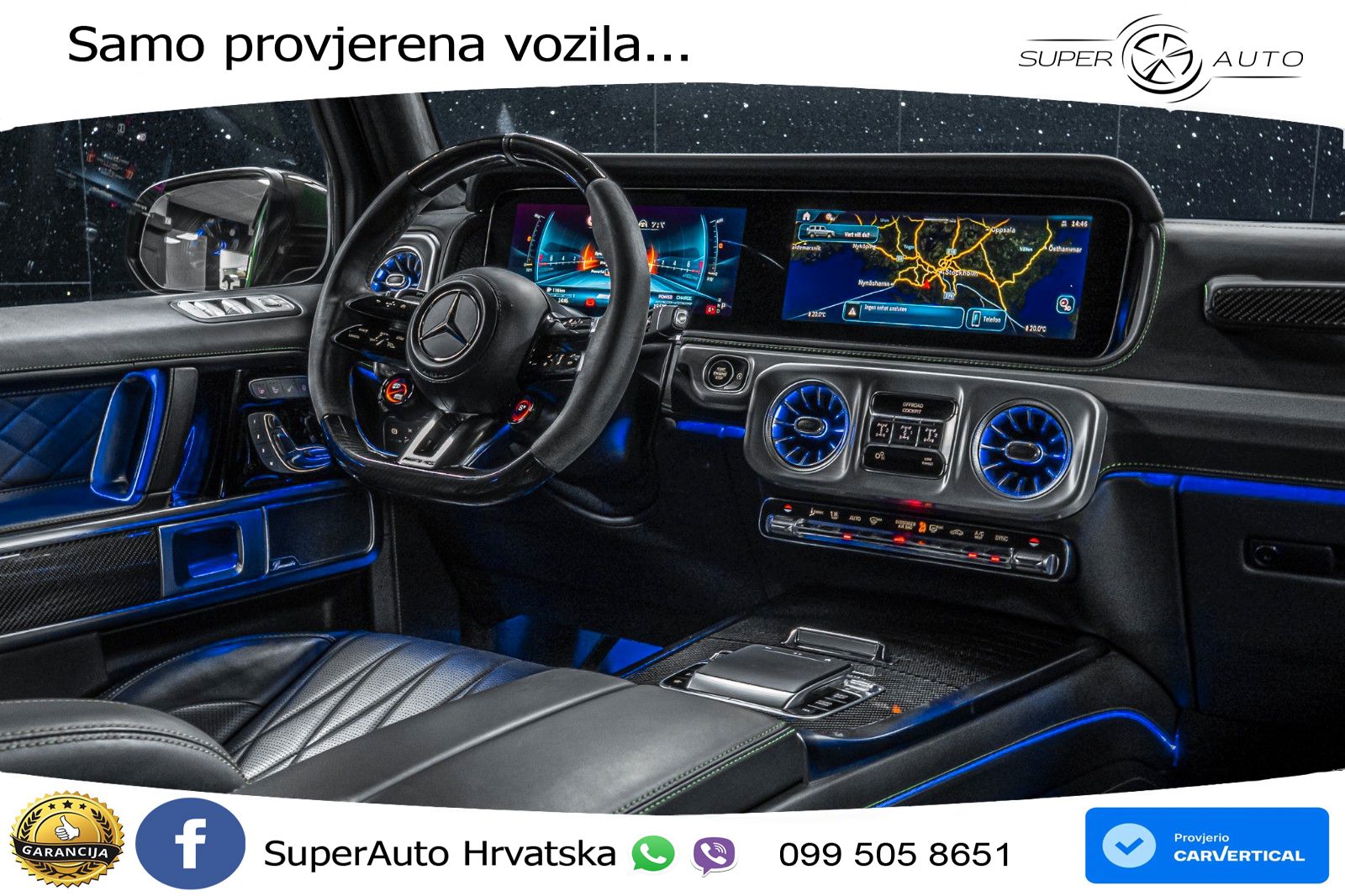 Mercedes AMG G 63 Long V8 (585 KS) 4MATIC 9G-TRONIC AMG SPEEDSHIFT TCT Superior LED+GR SJED+ACC