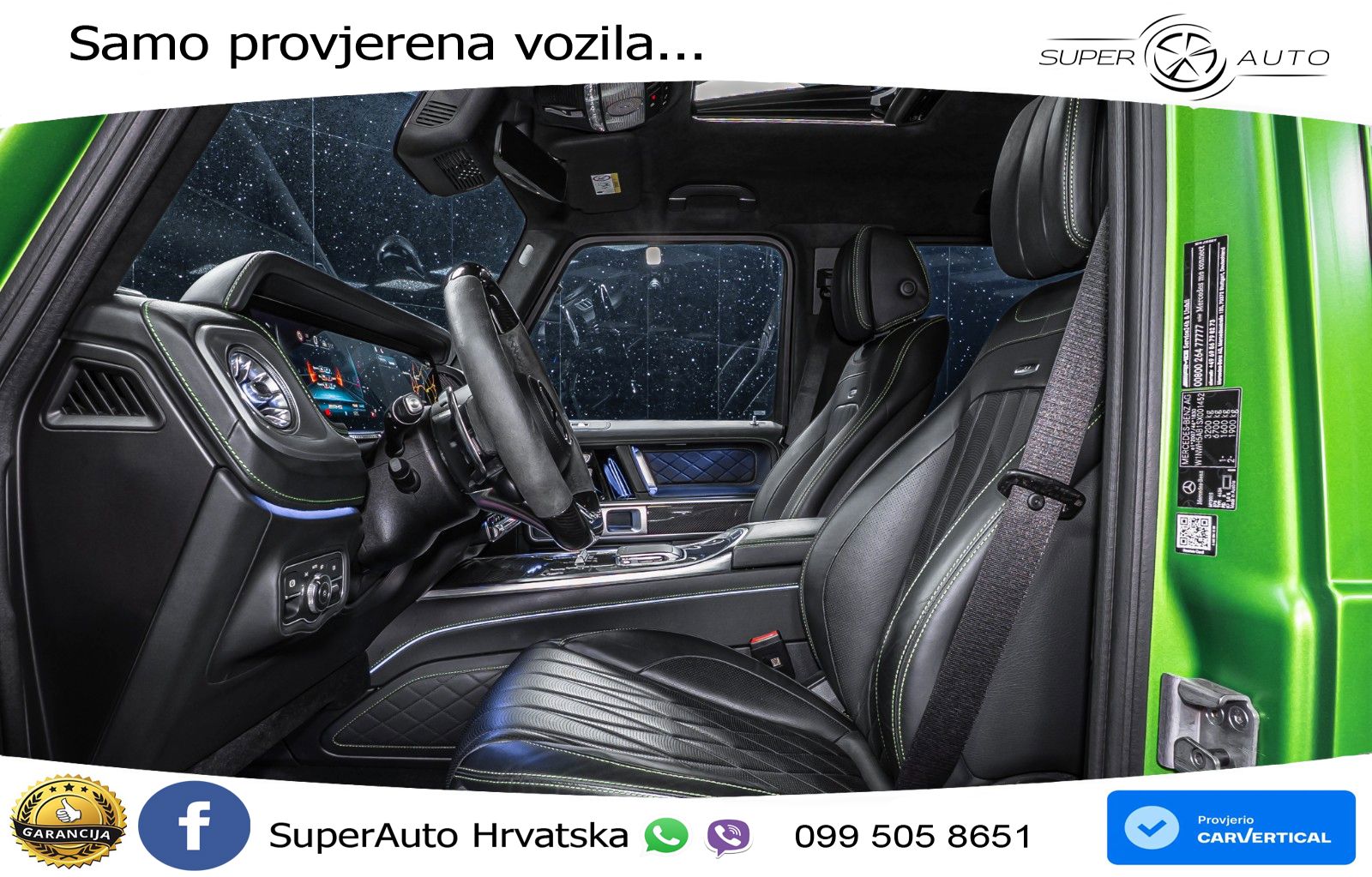 Mercedes AMG G 63 Long V8 (585 KS) 4MATIC 9G-TRONIC AMG SPEEDSHIFT TCT Superior LED+GR SJED+ACC