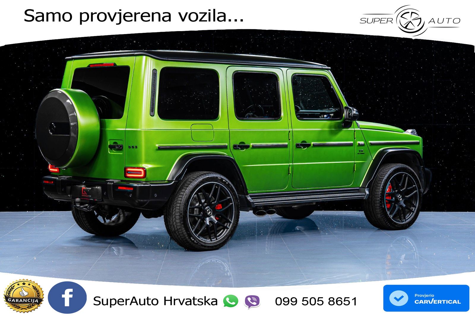 Mercedes AMG G 63 Long V8 (585 KS) 4MATIC 9G-TRONIC AMG SPEEDSHIFT TCT Superior LED+GR SJED+ACC