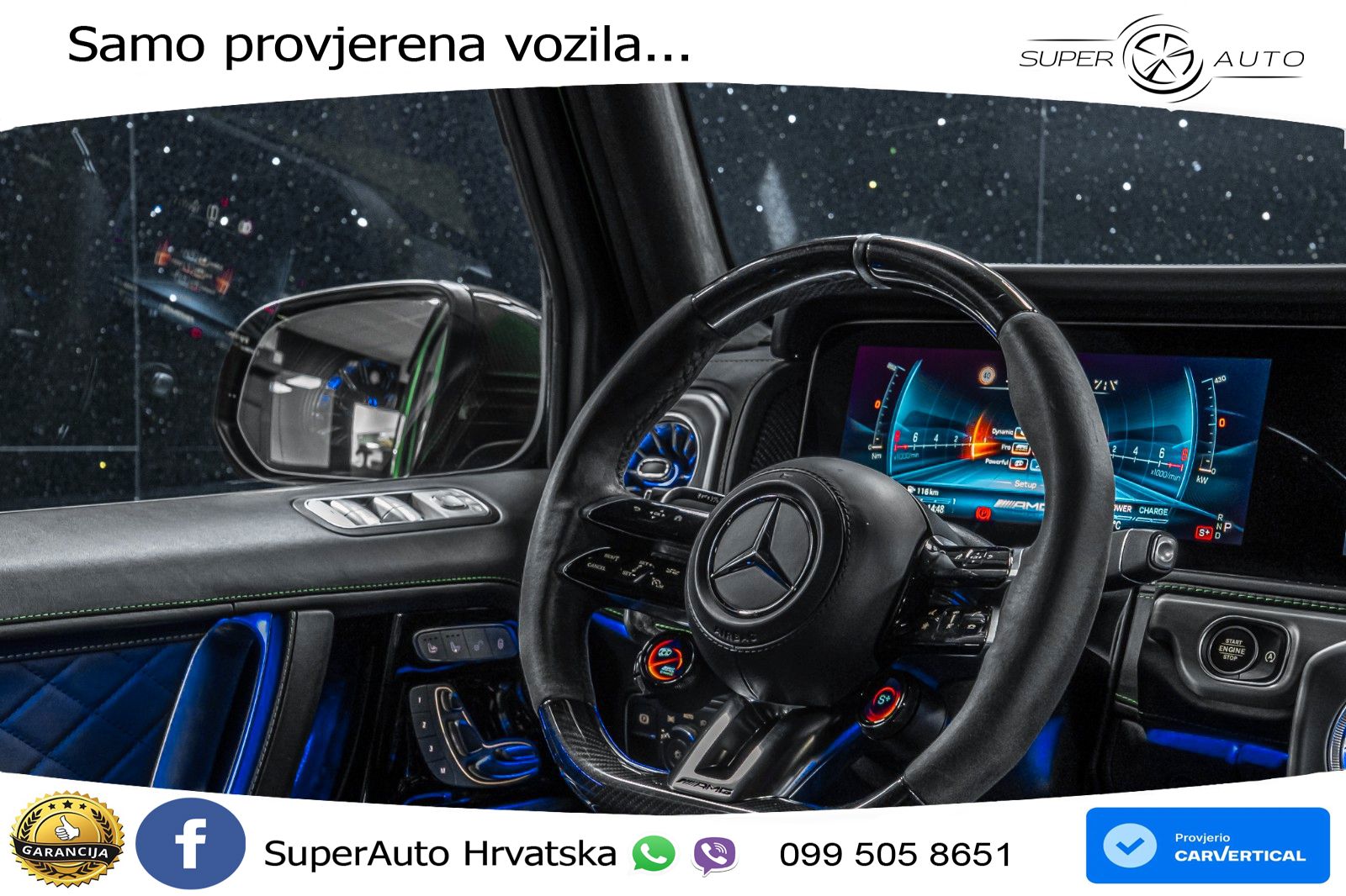 Mercedes AMG G 63 Long V8 (585 KS) 4MATIC 9G-TRONIC AMG SPEEDSHIFT TCT Superior LED+GR SJED+ACC