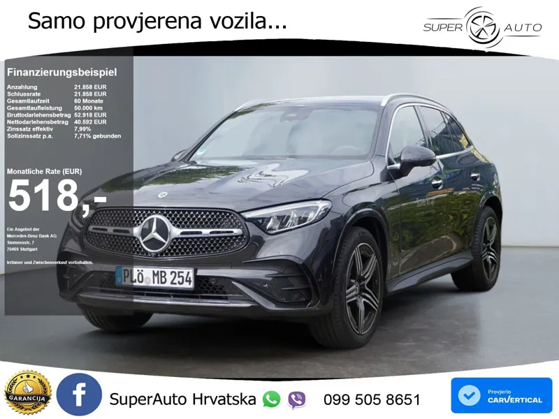 Mercedes GLC 200d (163 KS) 4MATIC 9G-TRONIC AMG LED+GR SJED+ACC