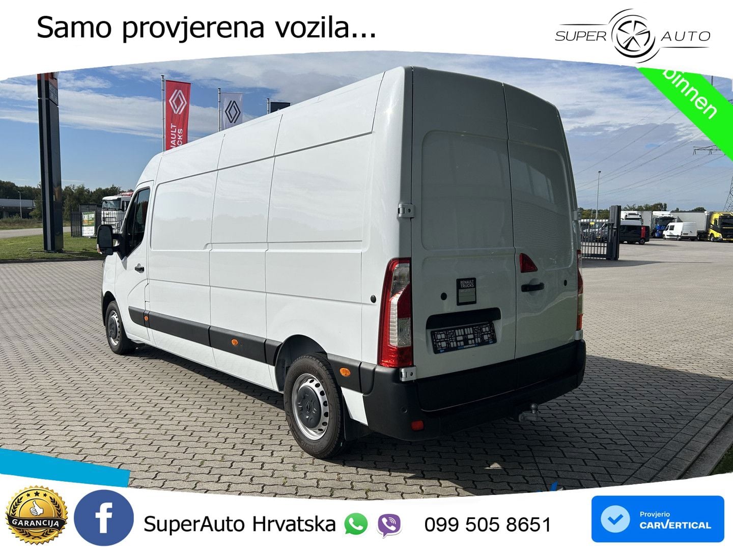 Renault Master T35 180 L3H2 Camera + Trekhaak Kasten 179 KS