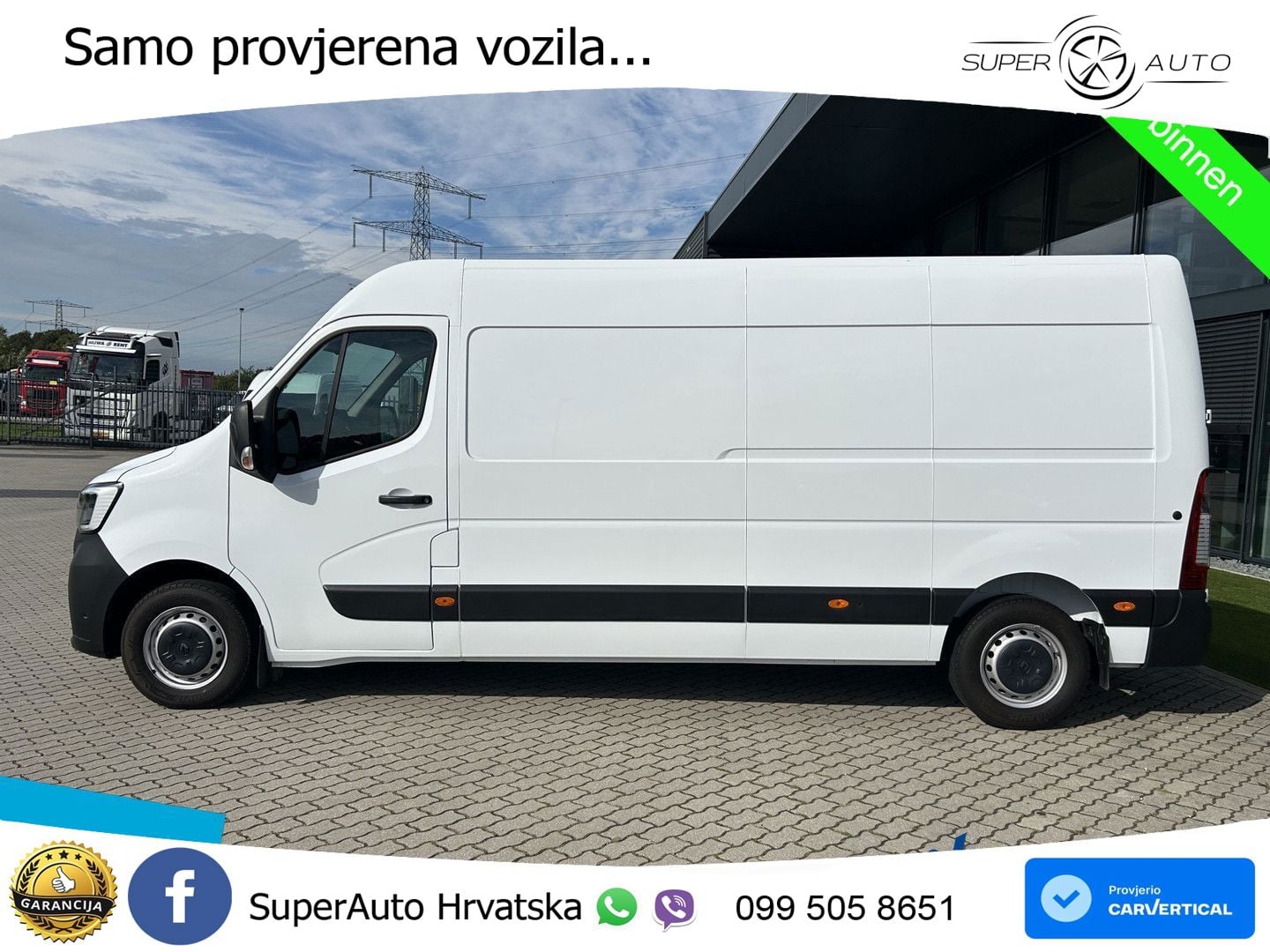 Renault Master T35 180 L3H2 Camera + Trekhaak Kasten 179 KS