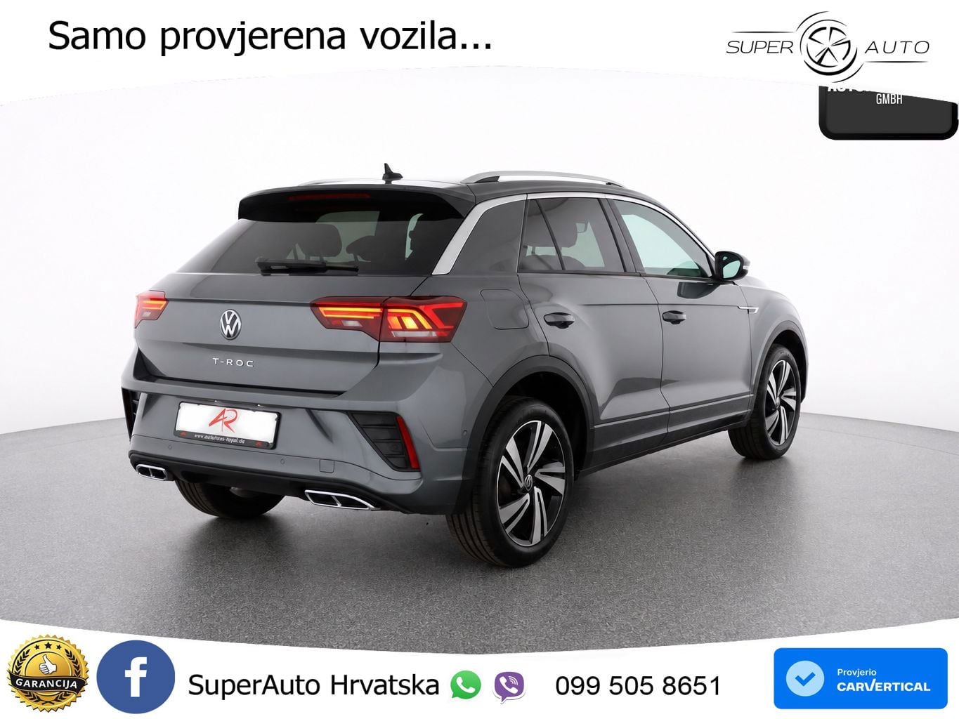 Volkswagen T-Roc 1.5 TSI (150 KS) DSG R-Line LED+GR SJED+ACC