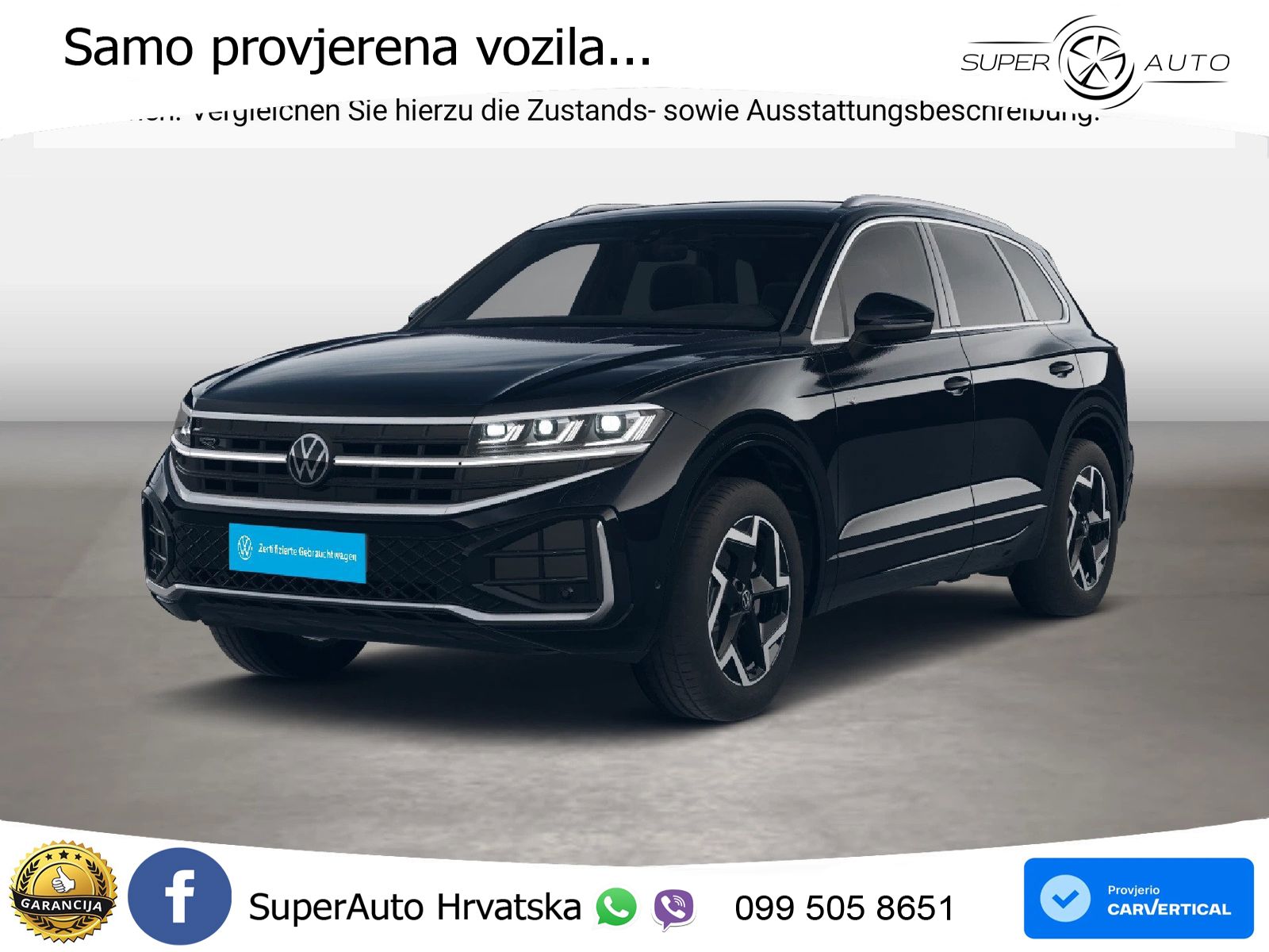 Volkswagen Touareg 3.0 V6 TDI (231 KS) 4MOTION Tiptronic R-Line ZRAČNI+ACC+4xGR SJED+KAM