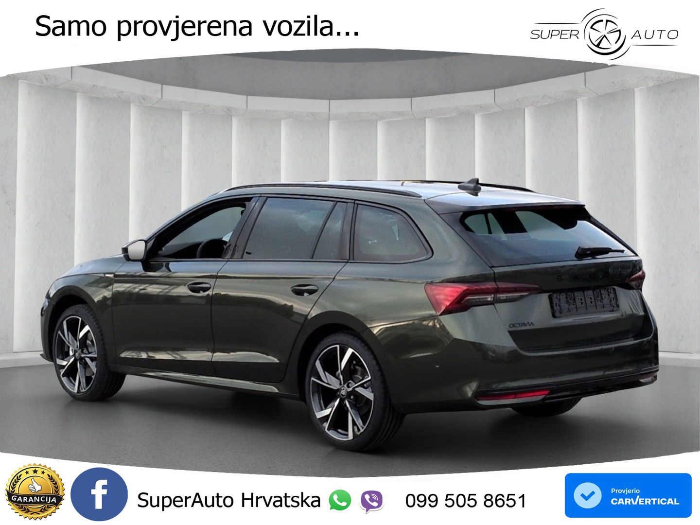 Škoda Octavia Combi 2.0 TDI (150 KS) DSG SportLine MATRIX+GR SJED+KAM