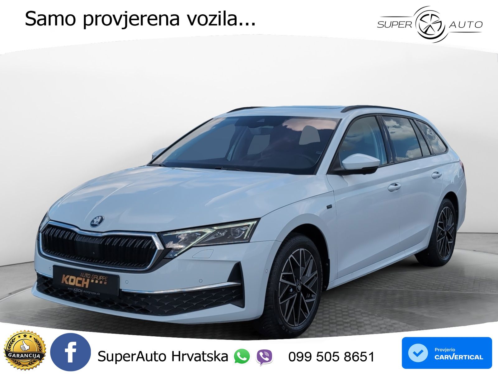 Škoda Octavia Combi 2.0 TDI (150 KS) DSG LED+GR SJED+ACC