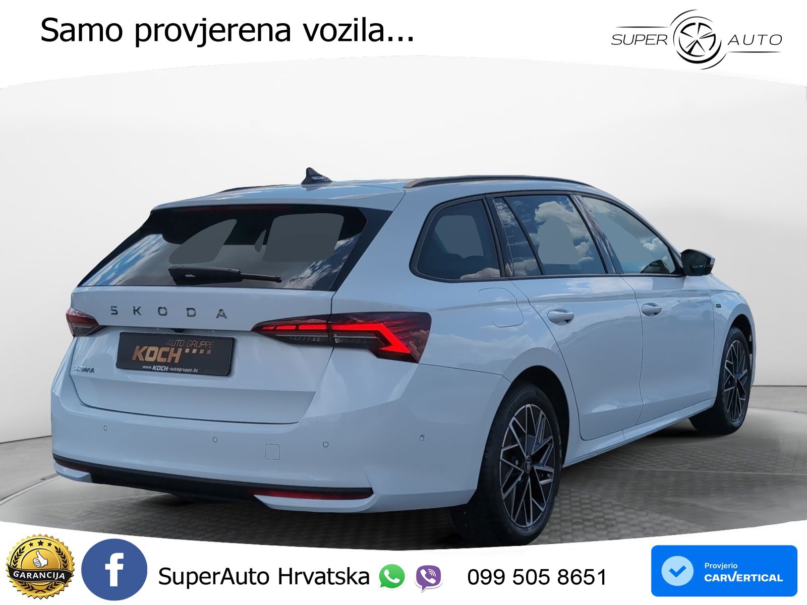 Škoda Octavia Combi 2.0 TDI (150 KS) DSG LED+GR SJED+ACC