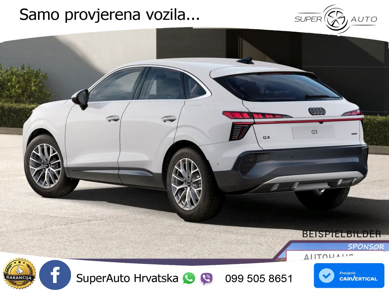 Audi Q3 Sportback 2.0 TDI (193 KS) quattro S tronic LED+GR SJED+ACC