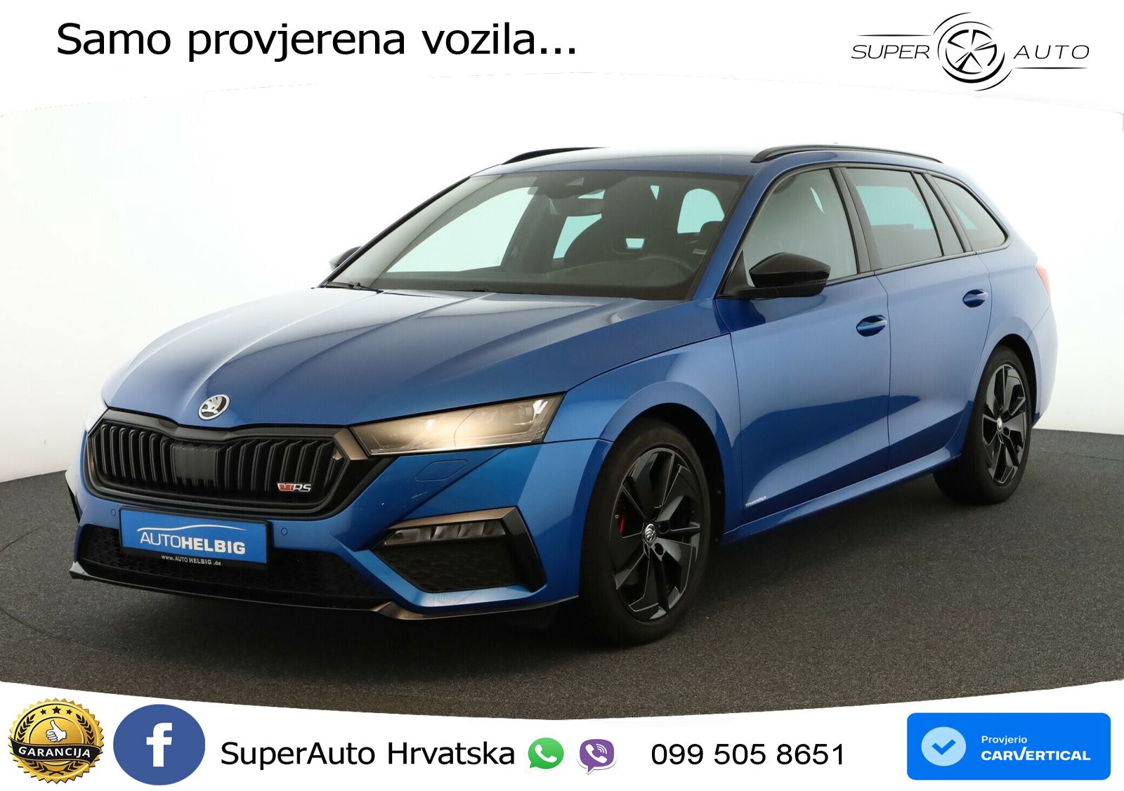 Škoda Octavia Combi RS 2.0 TDI (200 KS) DSG LED+GR SJED+ACC