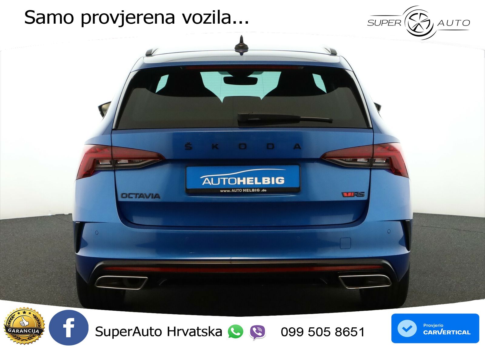 Škoda Octavia Combi RS 2.0 TDI (200 KS) DSG LED+GR SJED+ACC