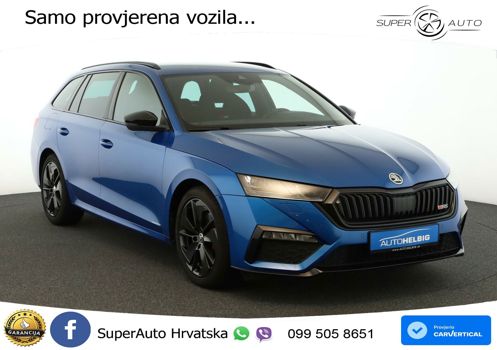 Škoda Octavia Combi RS 2.0 TDI (200 KS) DSG LED+GR SJED+ACC