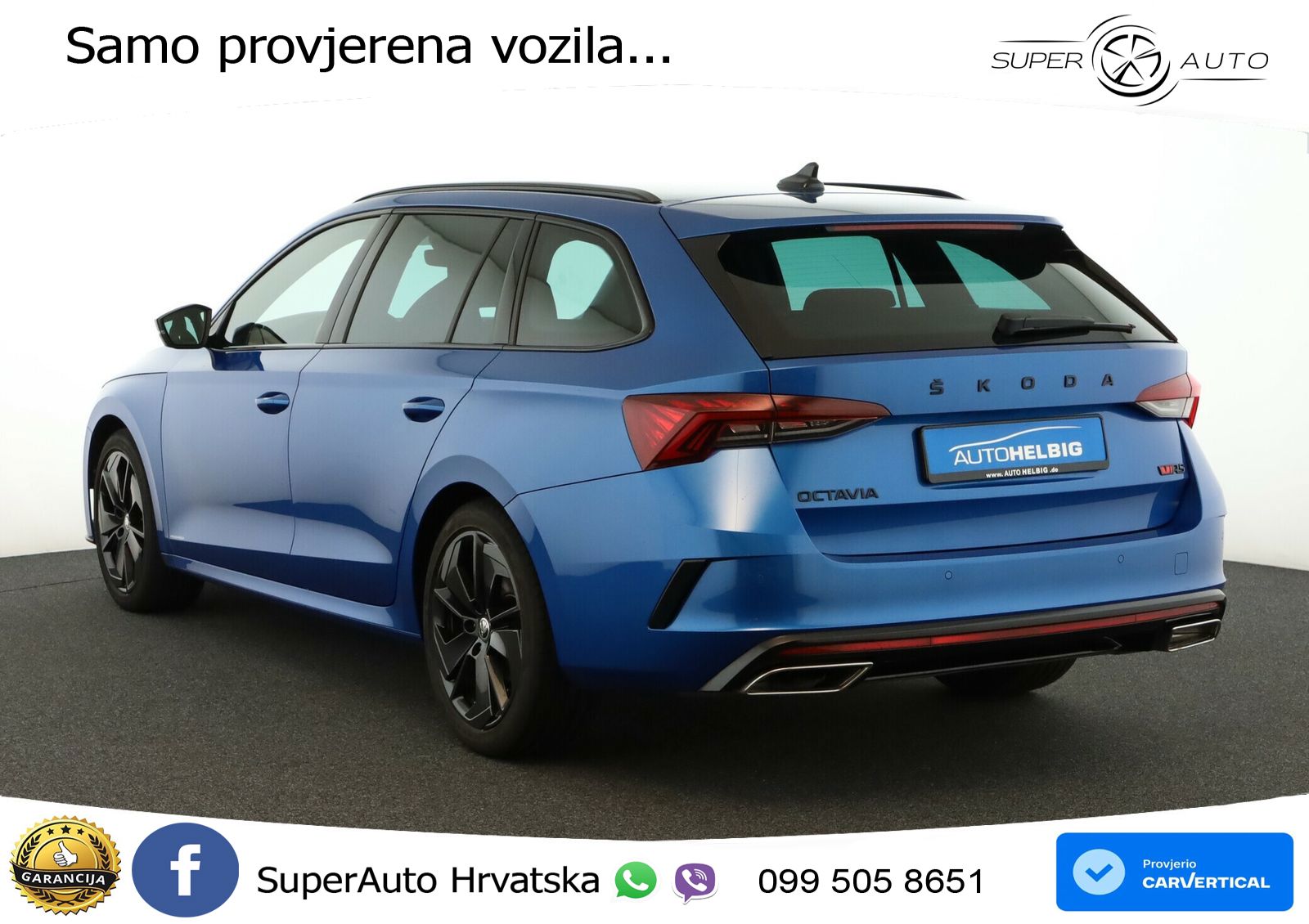 Škoda Octavia Combi RS 2.0 TDI (200 KS) DSG LED+GR SJED+ACC