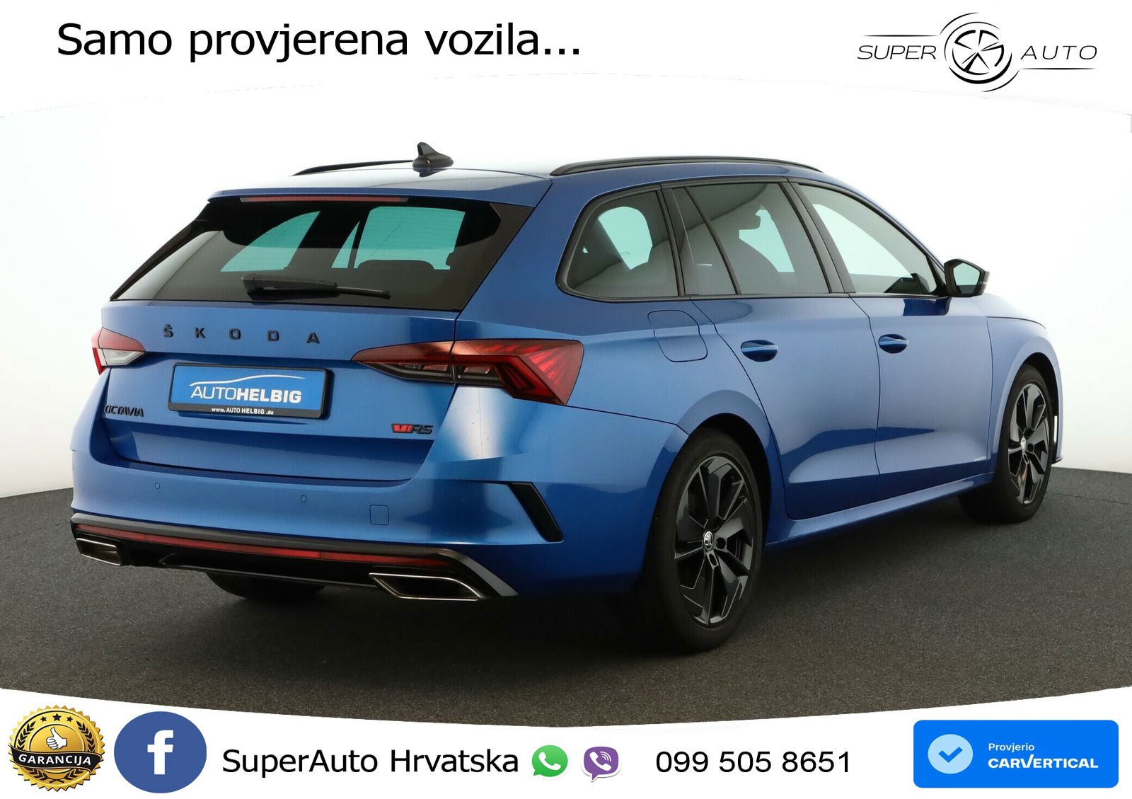 Škoda Octavia Combi RS 2.0 TDI (200 KS) DSG LED+GR SJED+ACC