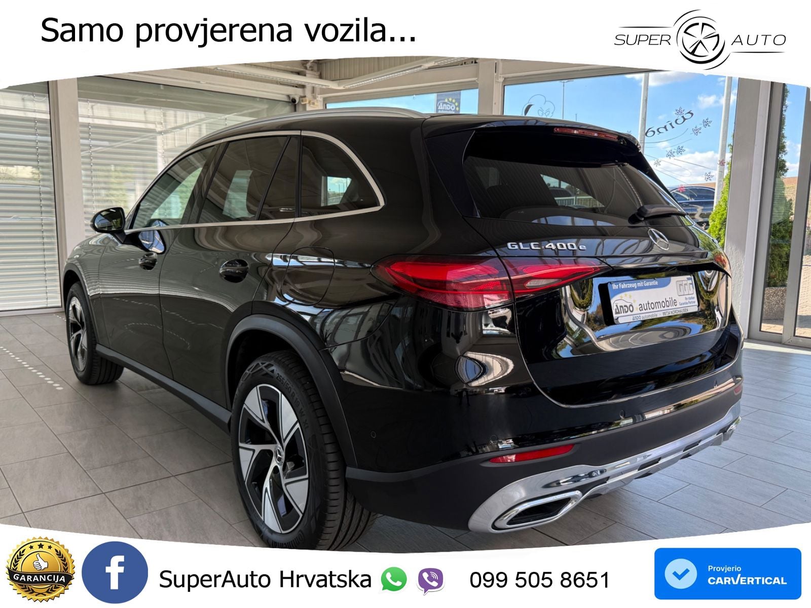 Mercedes GLC 400e (381 KS) 4MATIC 9G-TRONIC Avantgarde ZRAČNI+ACC+GR SJED+KAM+PANO