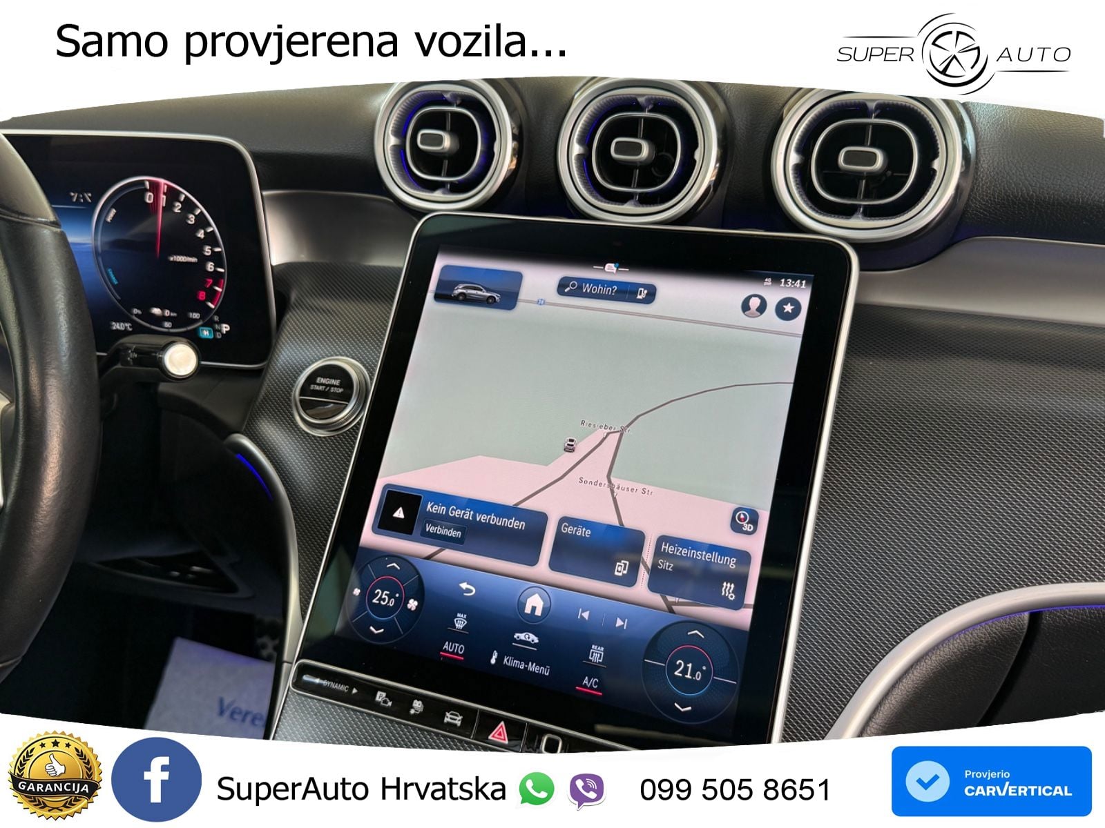 Mercedes GLC 400e (381 KS) 4MATIC 9G-TRONIC Avantgarde ZRAČNI+ACC+GR SJED+KAM+PANO
