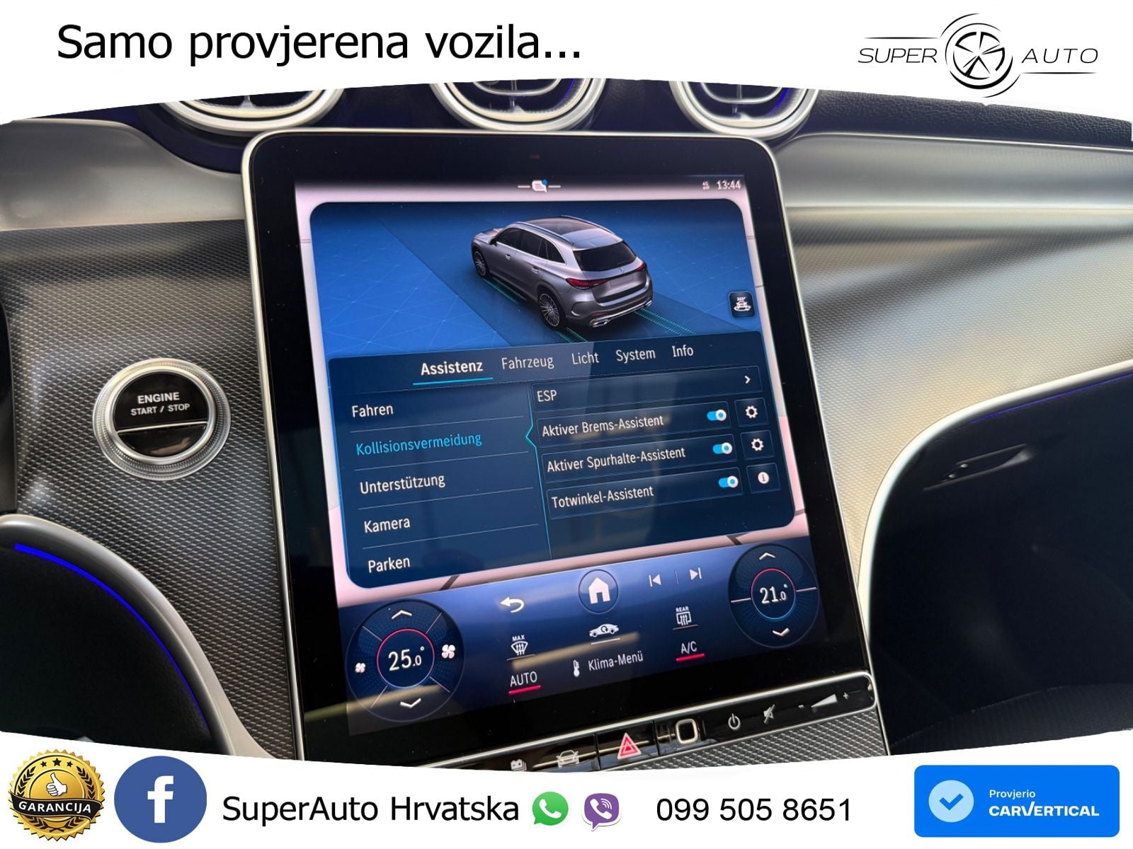 Mercedes GLC 400e (381 KS) 4MATIC 9G-TRONIC Avantgarde ZRAČNI+ACC+GR SJED+KAM+PANO