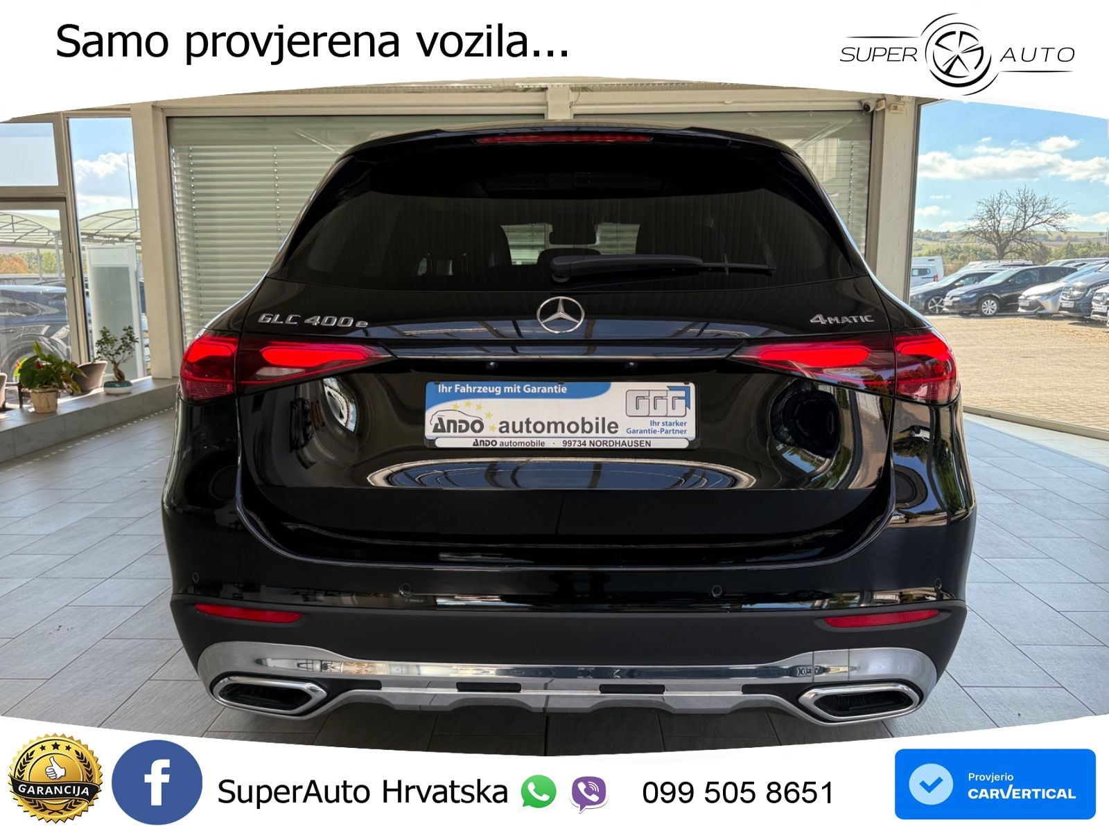 Mercedes GLC 400e (381 KS) 4MATIC 9G-TRONIC Avantgarde ZRAČNI+ACC+GR SJED+KAM+PANO