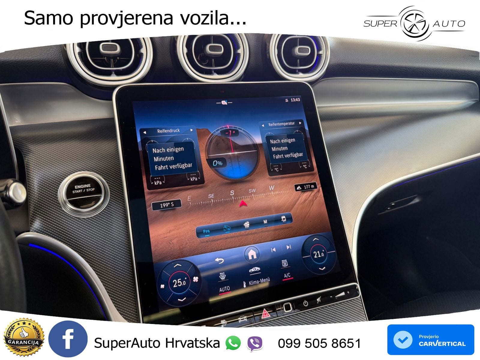 Mercedes GLC 400e (381 KS) 4MATIC 9G-TRONIC Avantgarde ZRAČNI+ACC+GR SJED+KAM+PANO