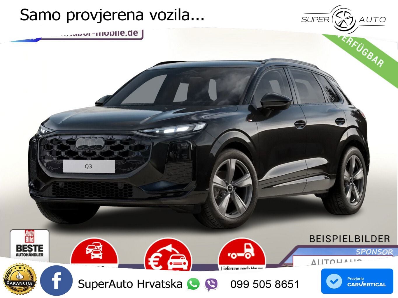 Audi Q3 1.5 TFSI (150 KS) S tronic LED+GR SJED+ACC