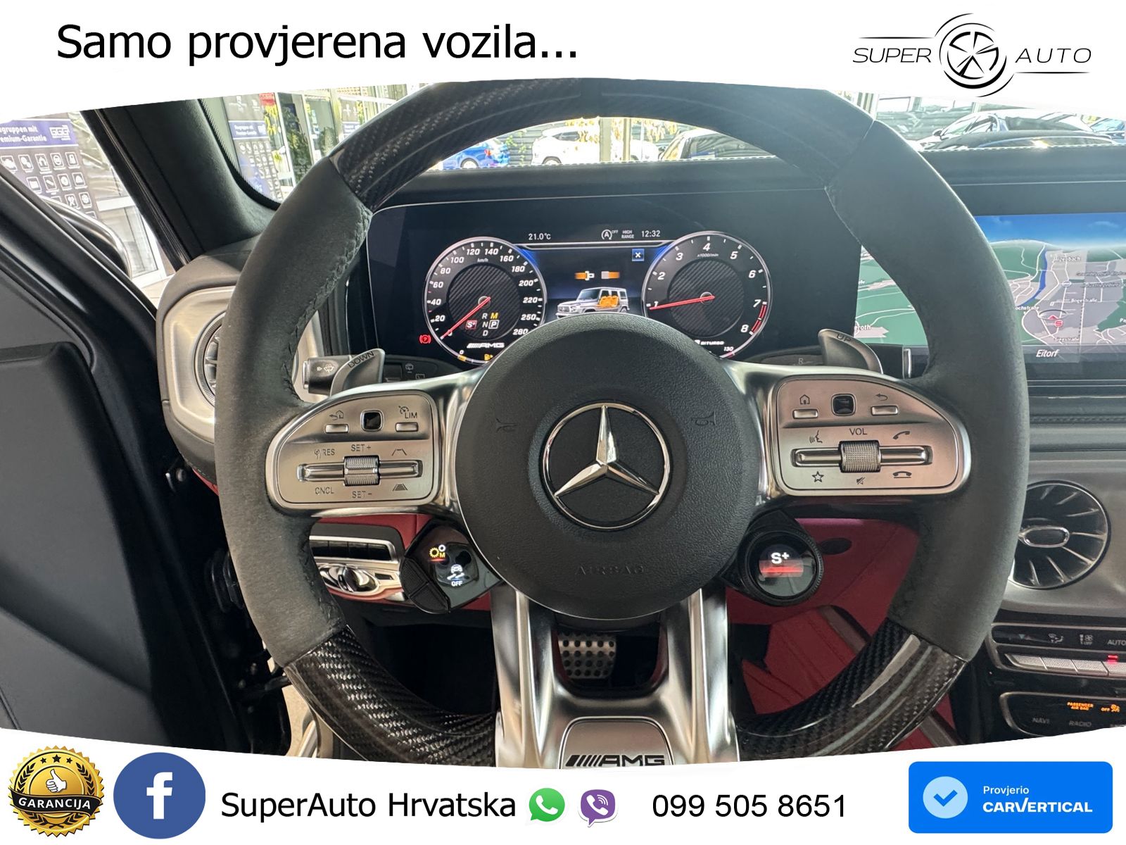 Mercedes AMG G 63 Long V8 (585 KS) 4MATIC 9G-TRONIC AMG SPEEDSHIFT PLUS Exclusive ACC+GR SJED+360+PANO