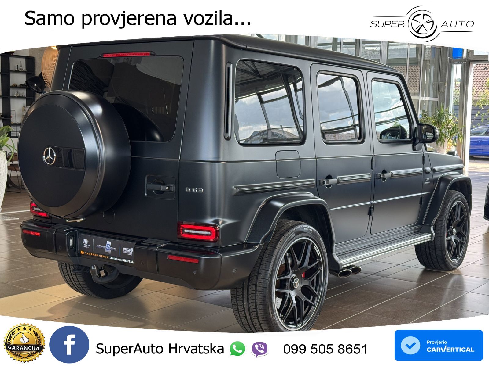 Mercedes AMG G 63 Long V8 (585 KS) 4MATIC 9G-TRONIC AMG SPEEDSHIFT PLUS Exclusive ACC+GR SJED+360+PANO
