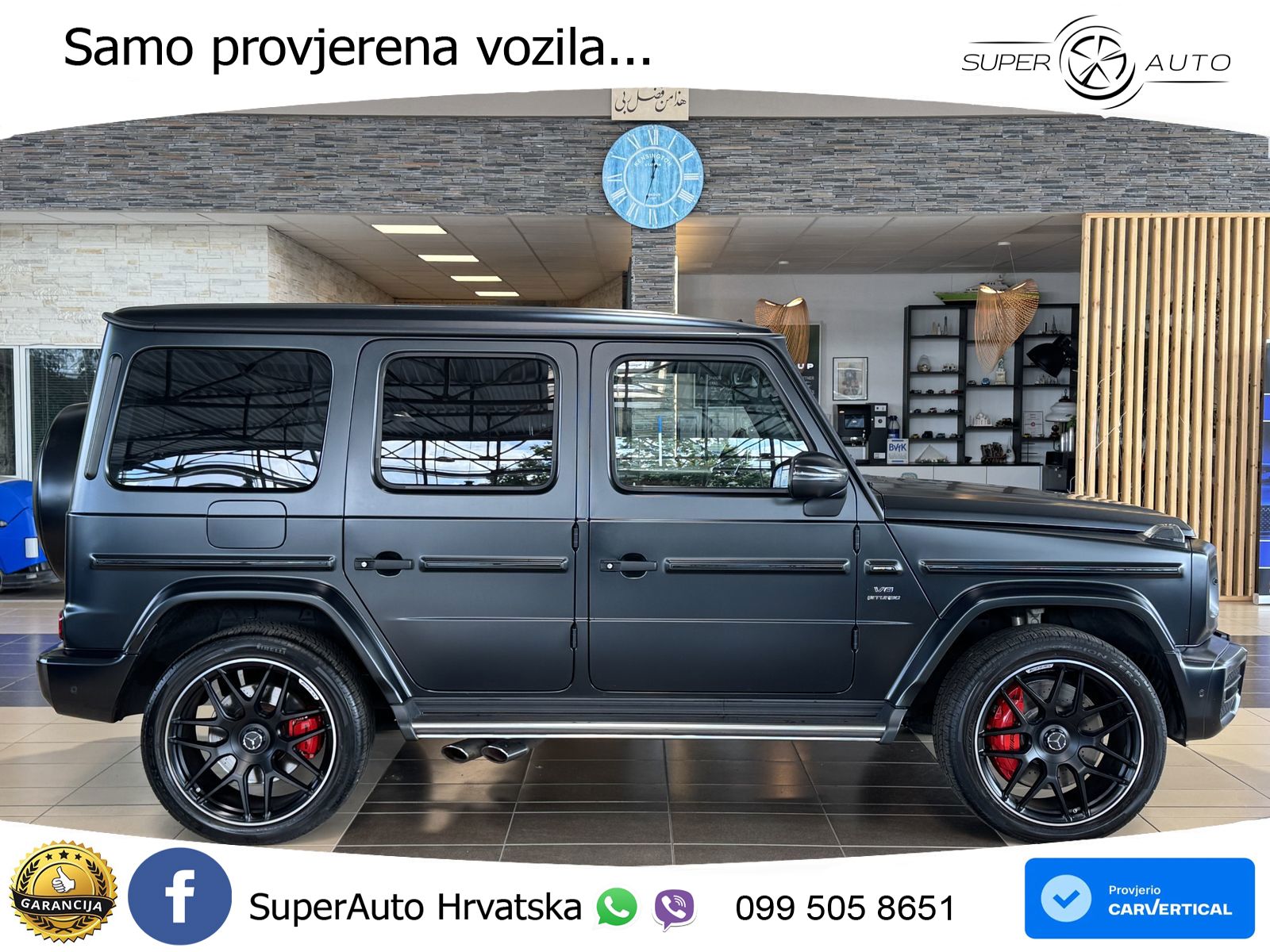Mercedes AMG G 63 Long V8 (585 KS) 4MATIC 9G-TRONIC AMG SPEEDSHIFT PLUS Exclusive ACC+GR SJED+360+PANO