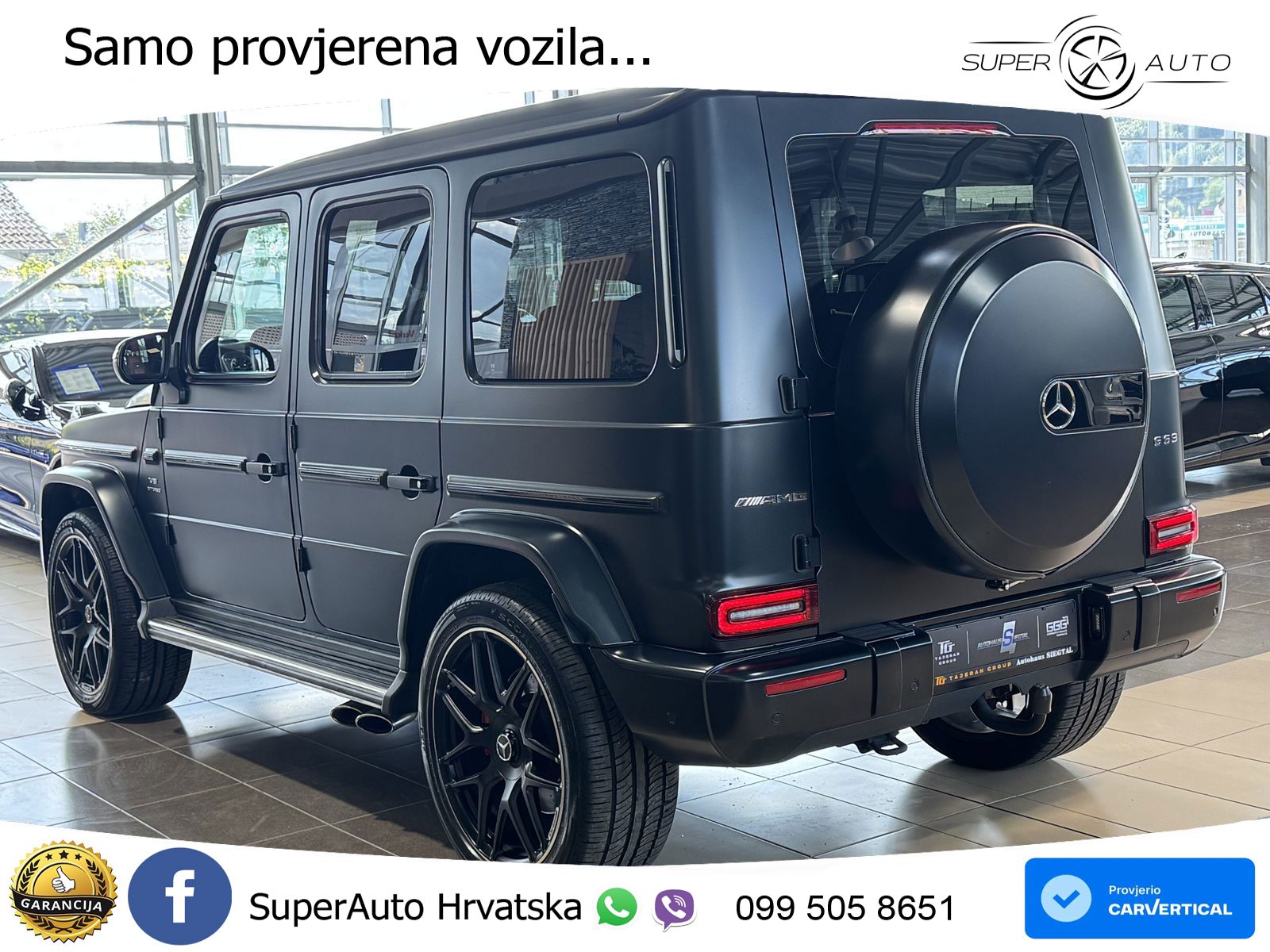 Mercedes AMG G 63 Long V8 (585 KS) 4MATIC 9G-TRONIC AMG SPEEDSHIFT PLUS Exclusive ACC+GR SJED+360+PANO