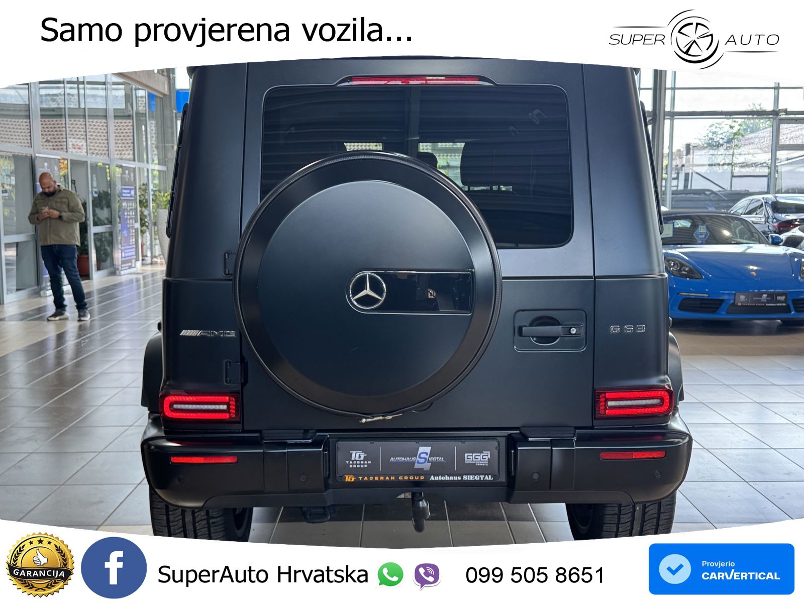 Mercedes AMG G 63 Long V8 (585 KS) 4MATIC 9G-TRONIC AMG SPEEDSHIFT PLUS Exclusive ACC+GR SJED+360+PANO