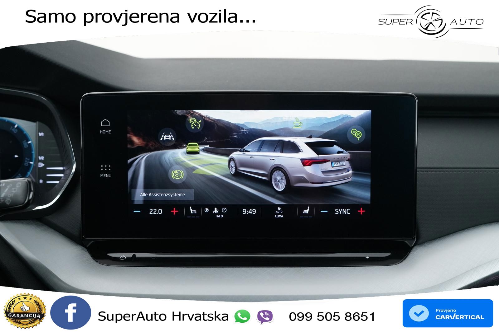 Škoda Octavia Combi 2.0 TDI (150 KS) DSG LED+GR SJED+ACC
