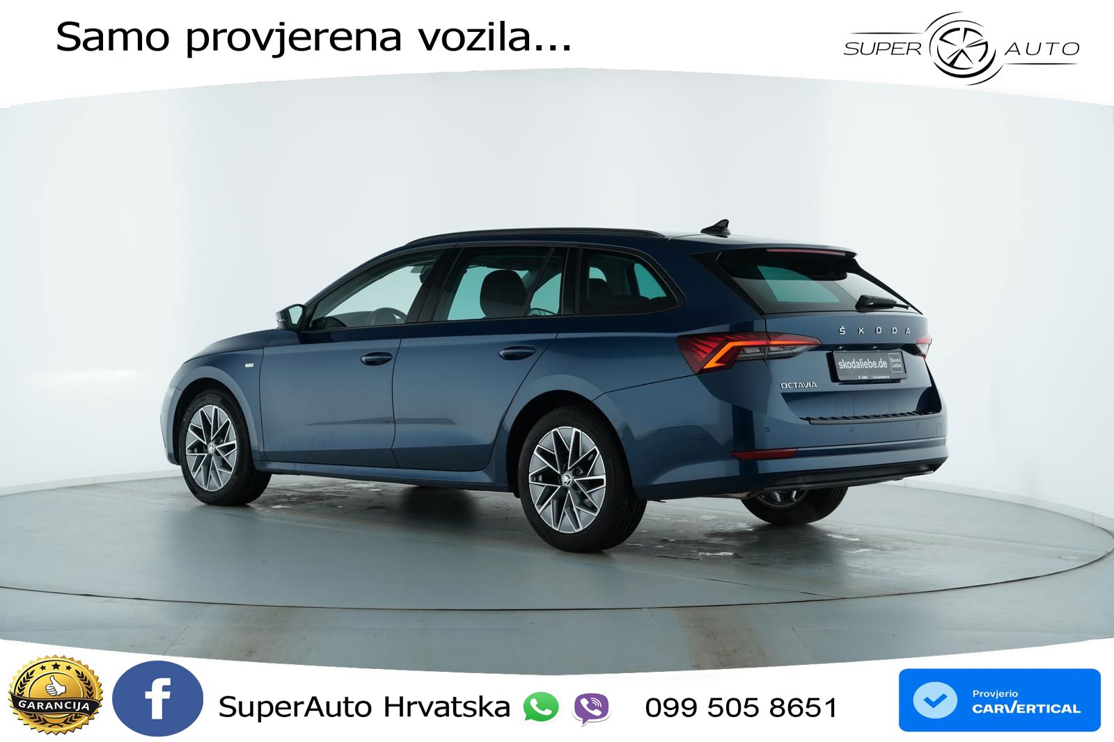 Škoda Octavia Combi 2.0 TDI (150 KS) DSG LED+GR SJED+ACC