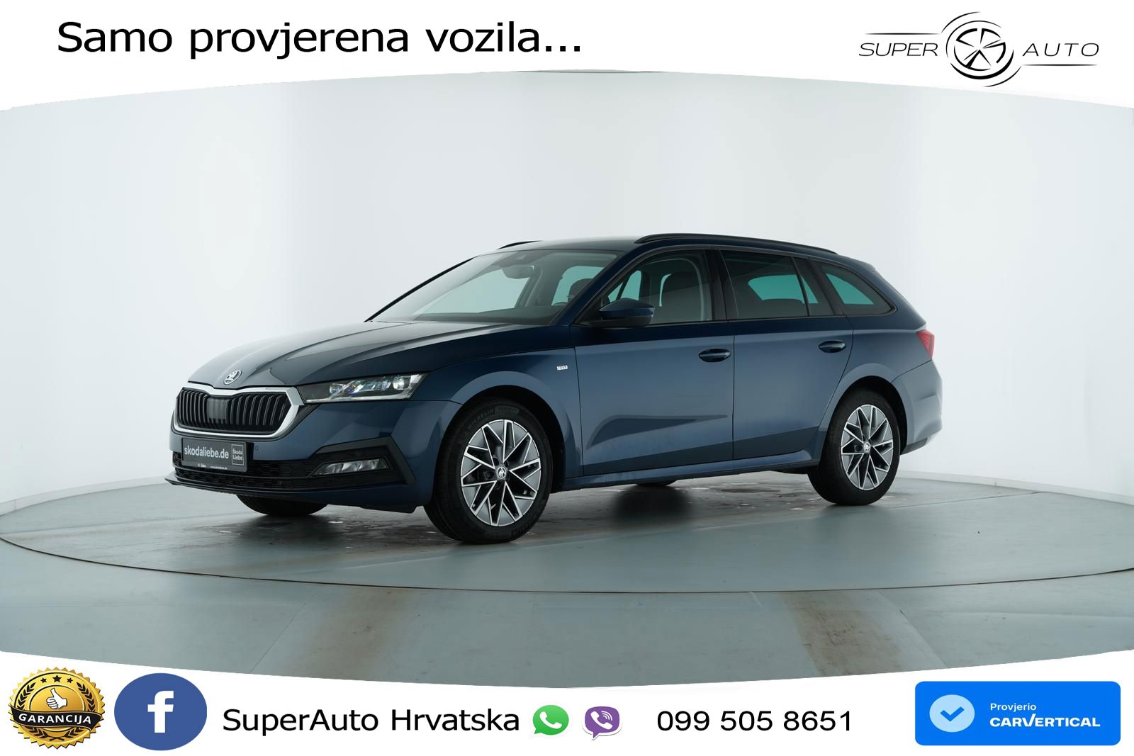 Škoda Octavia Combi 2.0 TDI (150 KS) DSG LED+GR SJED+ACC