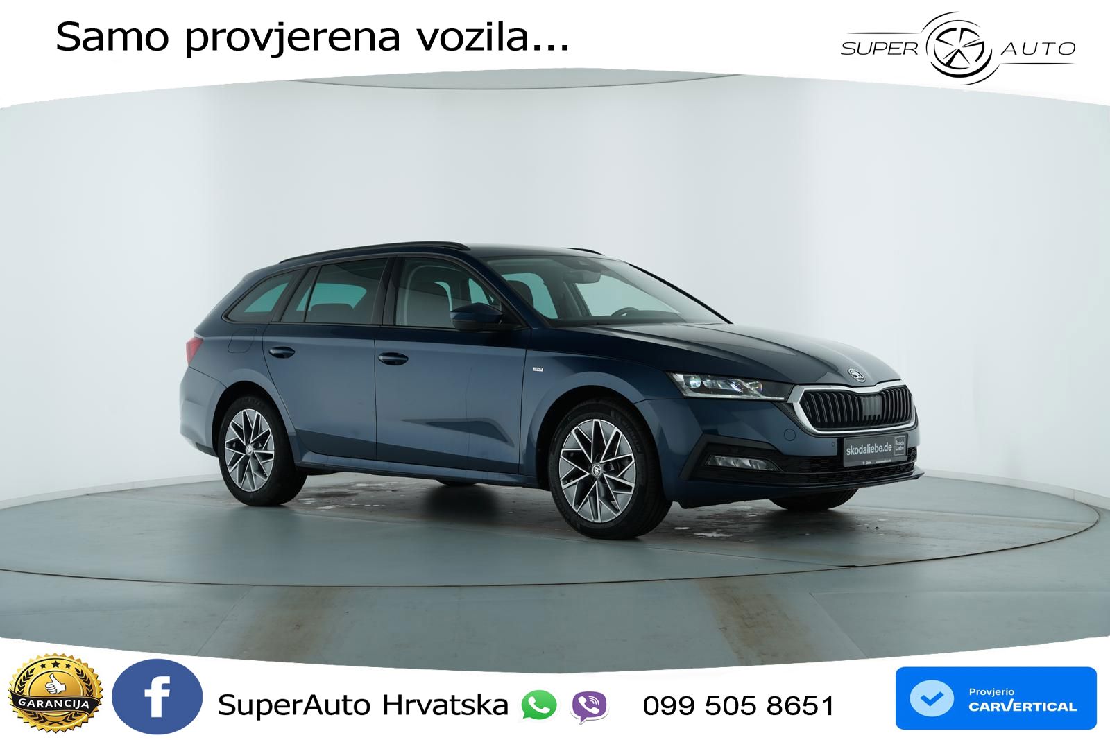 Škoda Octavia Combi 2.0 TDI (150 KS) DSG LED+GR SJED+ACC