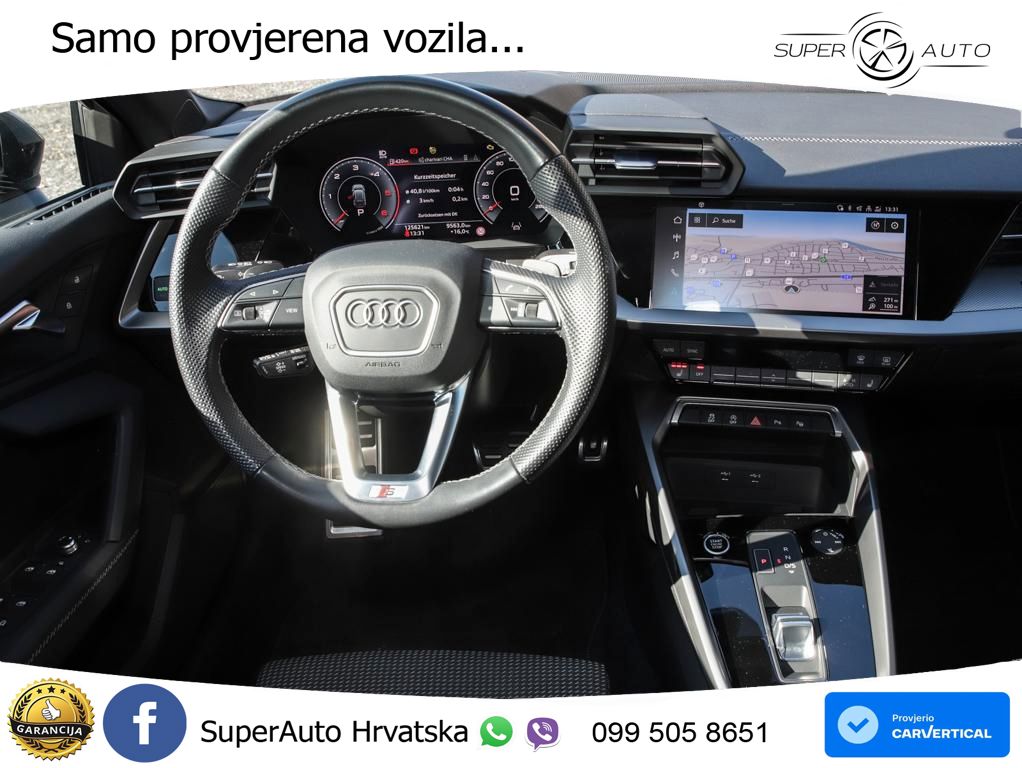 Audi A3 35 TDI (150 KS) S tronic 2x S line LED+GR SJED+ACC