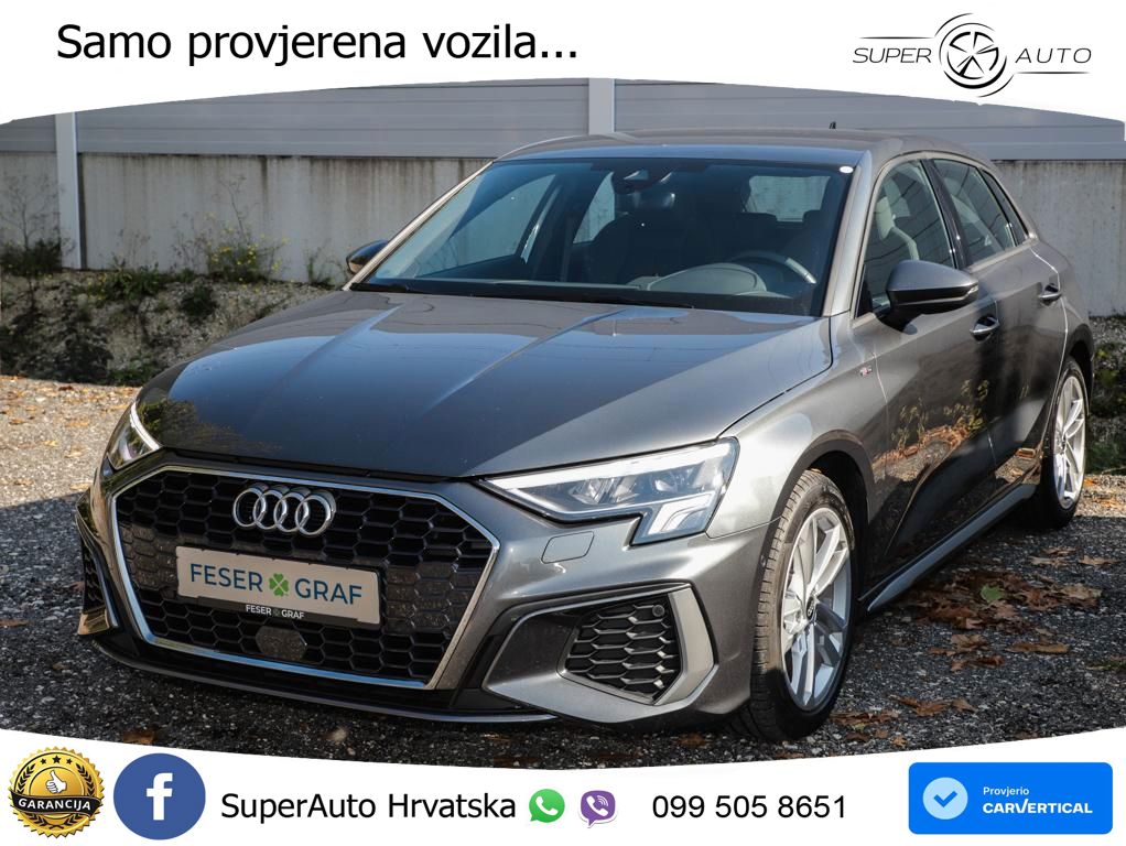 Audi A3 35 TDI (150 KS) S tronic 2x S line LED+GR SJED+ACC