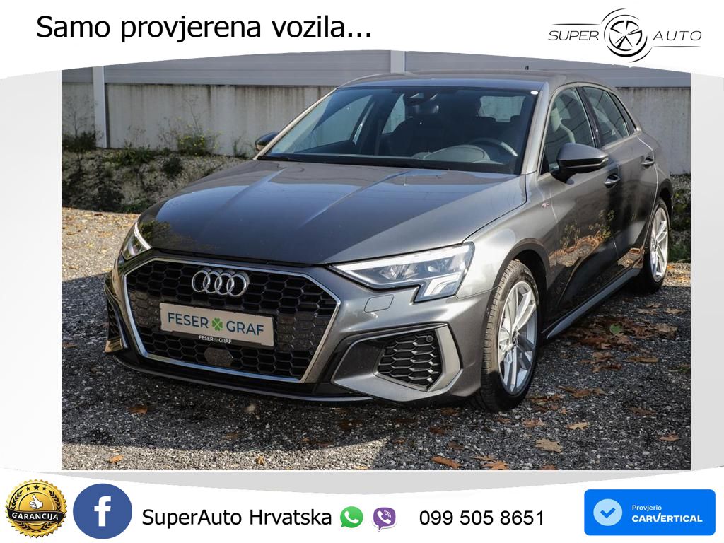 Audi A3 35 TDI (150 KS) S tronic 2x S line LED+GR SJED+ACC