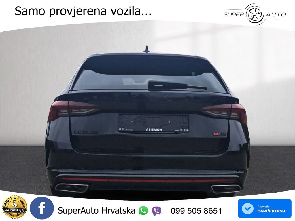 Škoda Octavia Combi RS 2.0 TDI (200 KS) DSG LED+GR SJED+ACC