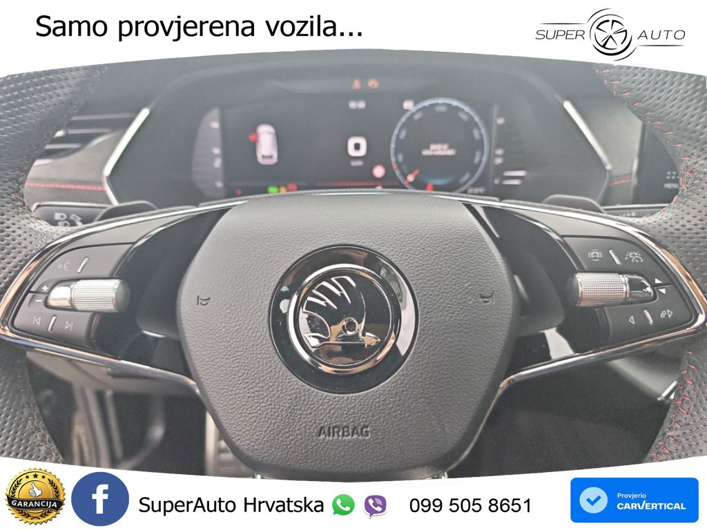 Škoda Octavia Combi RS 2.0 TDI (200 KS) DSG LED+GR SJED+ACC