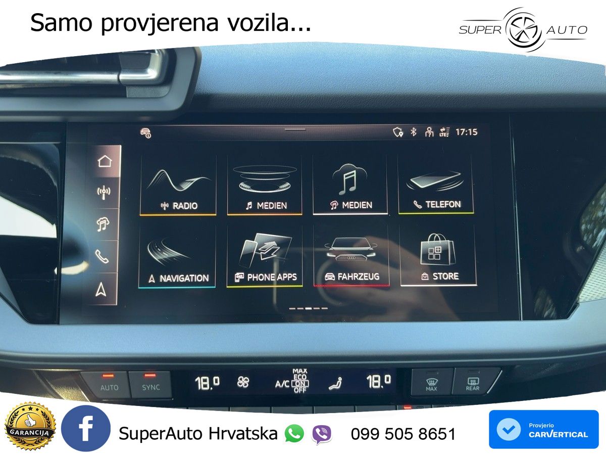 Audi A3 Limuzina 35 TFSI (150 KS) S tronic S line LED+GR SJED+ACC
