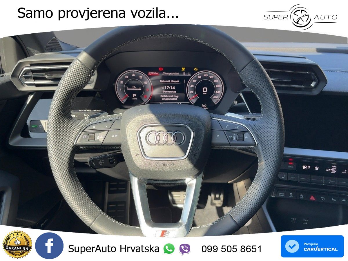 Audi A3 Limuzina 35 TFSI (150 KS) S tronic S line LED+GR SJED+ACC