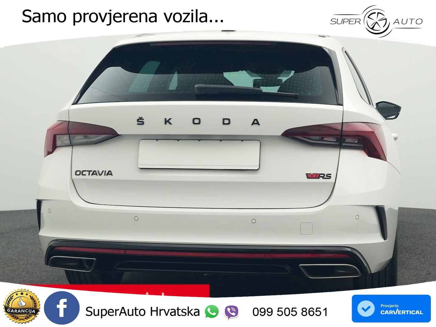 Škoda Octavia Combi RS 2.0 TDI (200 KS) 4x4 DSG LED+GR SJED+ACC