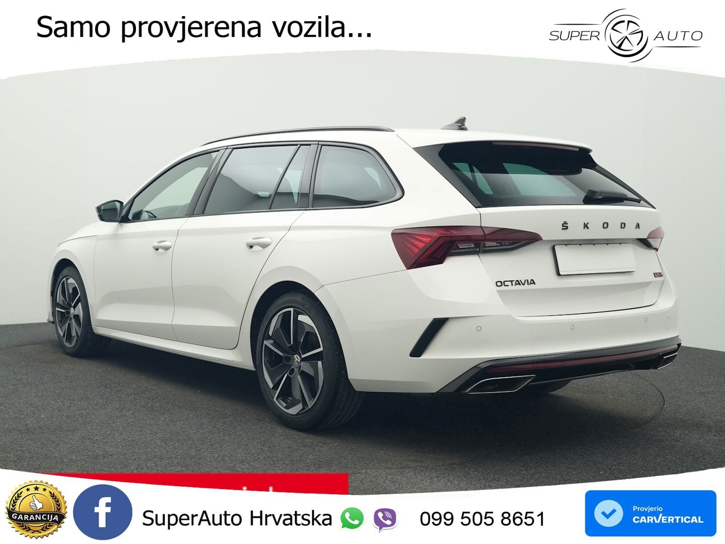 Škoda Octavia Combi RS 2.0 TDI (200 KS) 4x4 DSG LED+GR SJED+ACC
