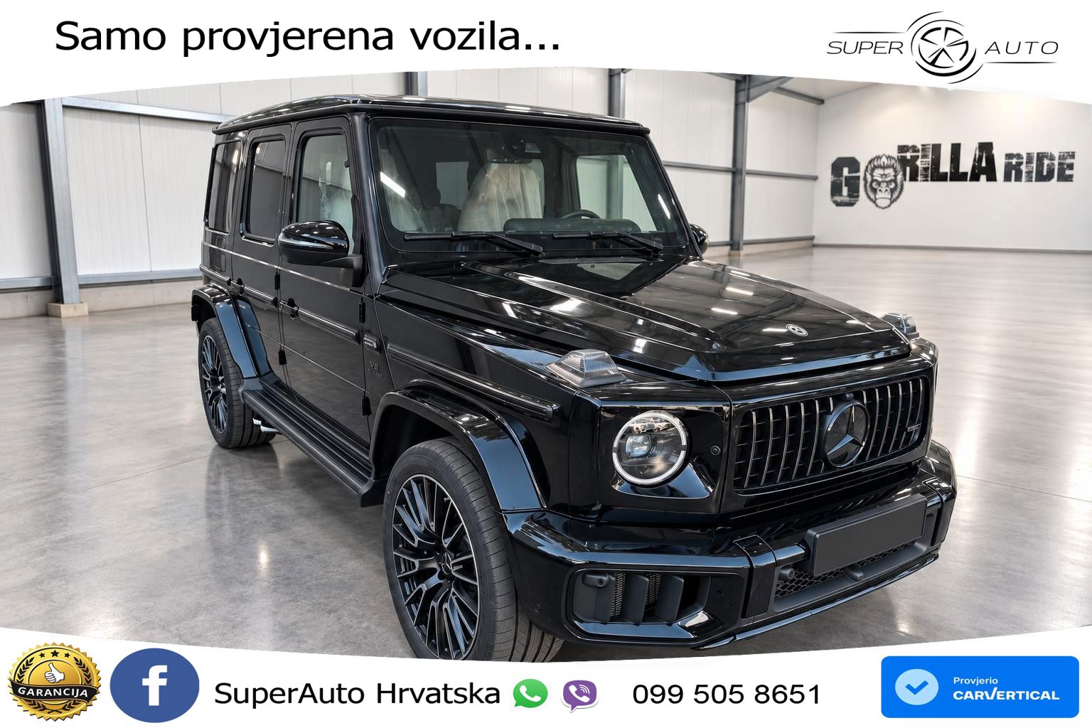 Mercedes AMG G 63 Long V8 (585 KS) 4MATIC 9G-TRONIC AMG SPEEDSHIFT TCT LED+GR SJED+ACC